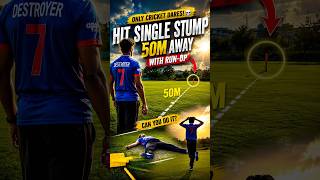 Fast Bowler vs 50m Target | Extreme Cricket Challenge 🔥 #cricket #cricketshorts #cricketchallenge