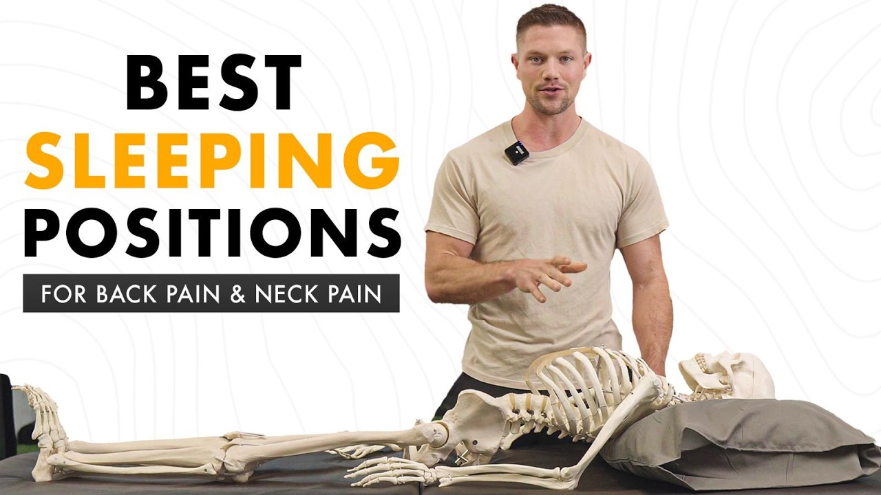 The Best Sleeping Positions For Less Back & Neck Pain - YouTube