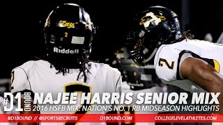 Najee Harris Senior Football Highlights: Nation's No. 1 Ranked RB (Antioch) Alabama Commit