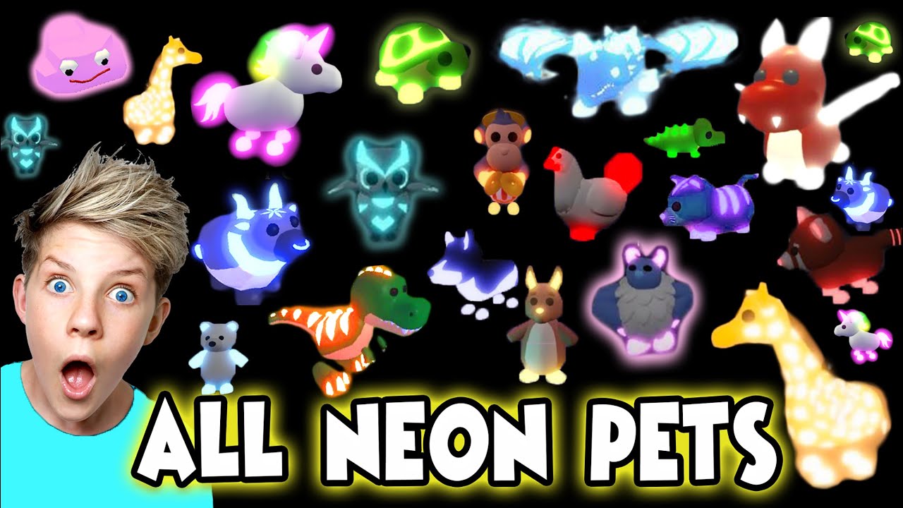 ALL NEON PETS in Roblox Adopt Me!! Adopt Me Neon Inventory Tour! 