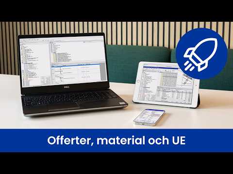 Offerter, material och UE