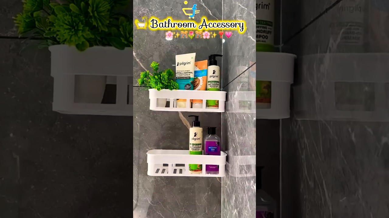 💫Wall Shelf Multipurpose Bathroom Organizer | Bathroom Accessories | 