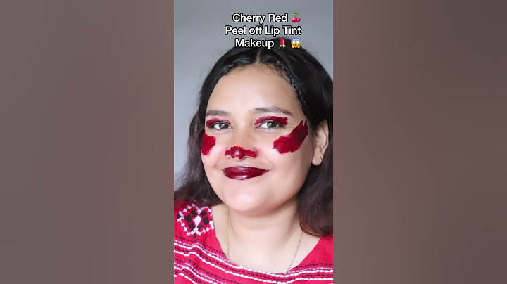 💄🍒*Cherry Red* Peel off Lip Tint💄❤️🔥Makeup😱😝 #shorts #ytshorts #peelofflipstick #viralmakeup