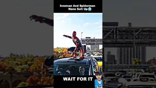 Ironman & Spiderman suit up 🔥 #shorts #viral #marvel #avengers #views #spiderman #ironman