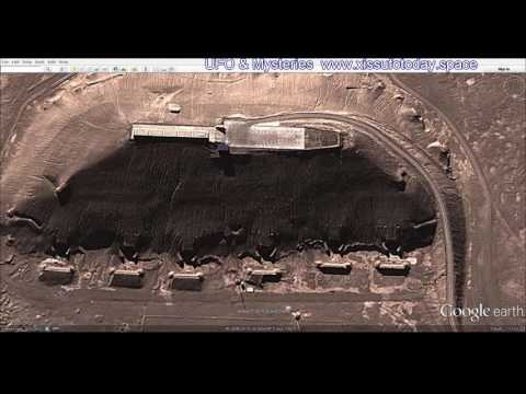 A secret base with UFOs in China &quot;Area 51&quot;, look at Google Earth