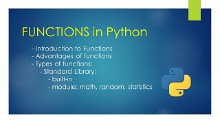 Functions in Python (part-1) | Standard Python Library | Unit-1 | Class -12th CBSE Computer Science