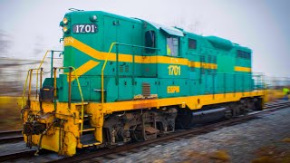 Rare EMD GP9 #1701 Switching! | East Penn Railroad