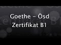 Goethe Institut B1 Prüfung Test