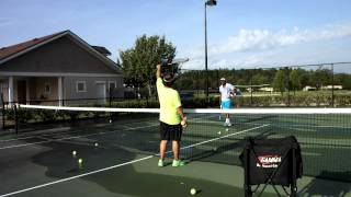 Reds Tennis Overhead Instructions For Kiki A 5.0 Ntpr Player.