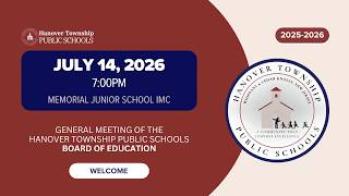 July 14, 2026 General Board of Education Meeting