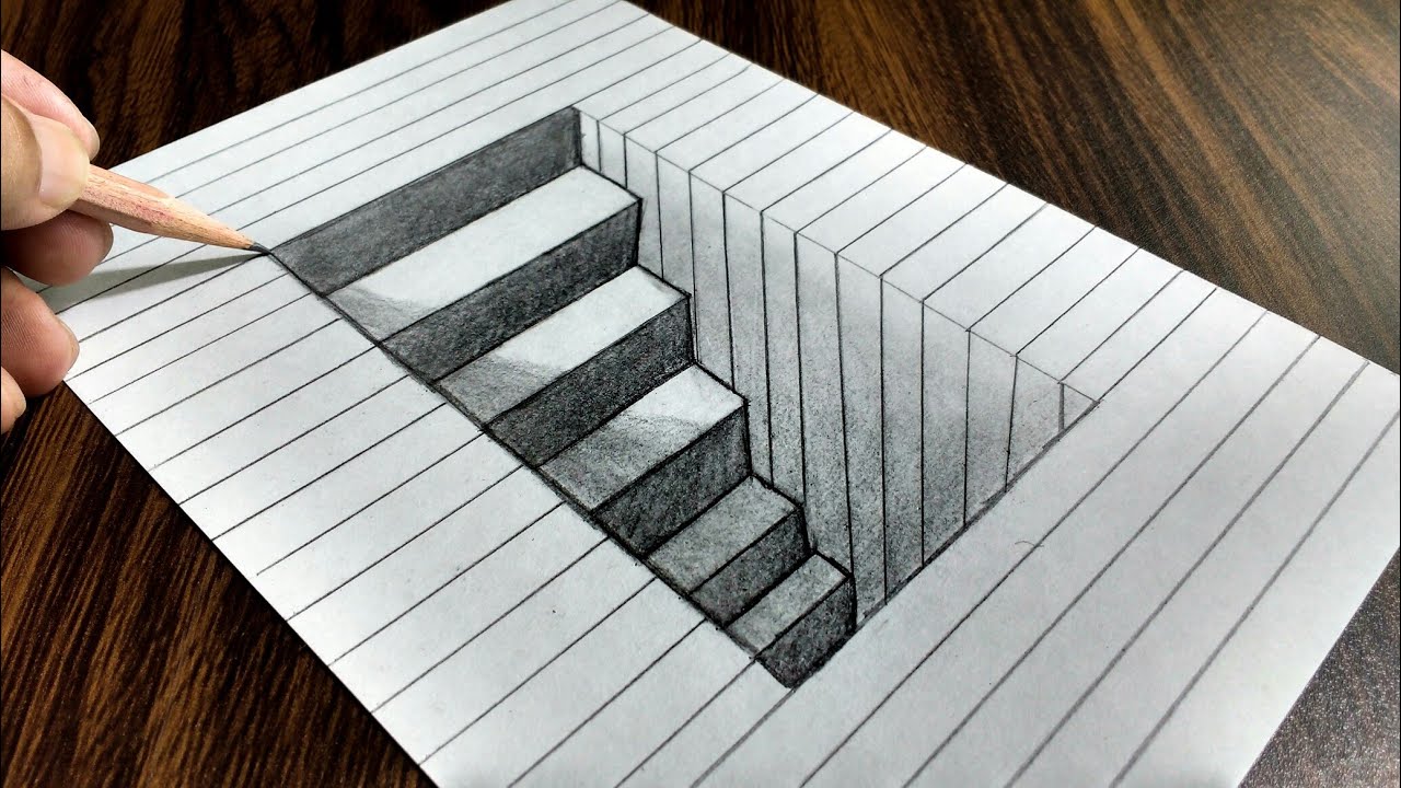 cool 3d drawings easy