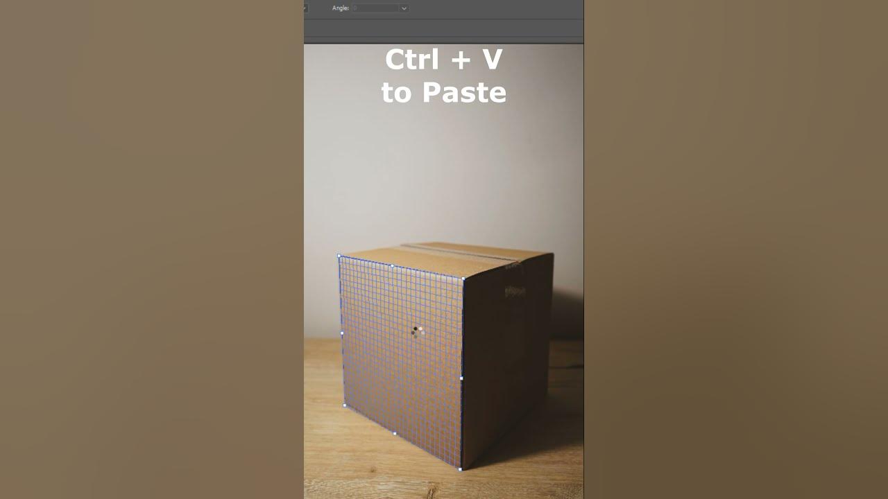 Box Mockup | Vanishing point Photoshop tutorial #shorts #youtubeshorts #photoshop