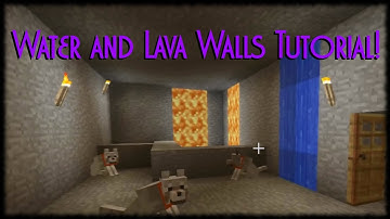 Minecraft Xbox 360 Tutorial How To Make Lava and Water Walls