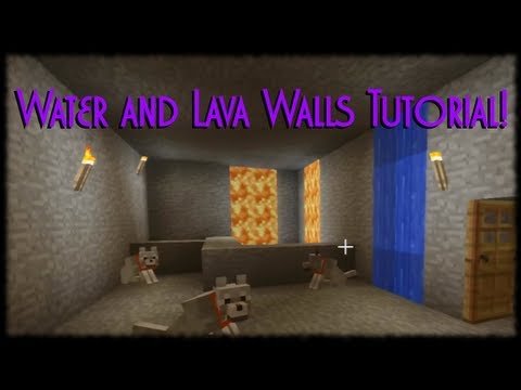 Minecraft Xbox 360 Tutorial Come fare Lava e Acqua Mura