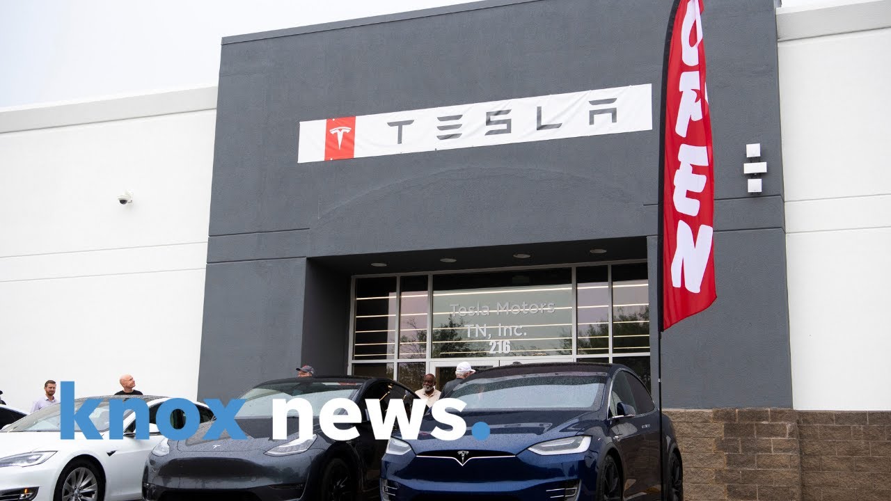 Scenes from the new Knoxville Tesla sales and service center opening