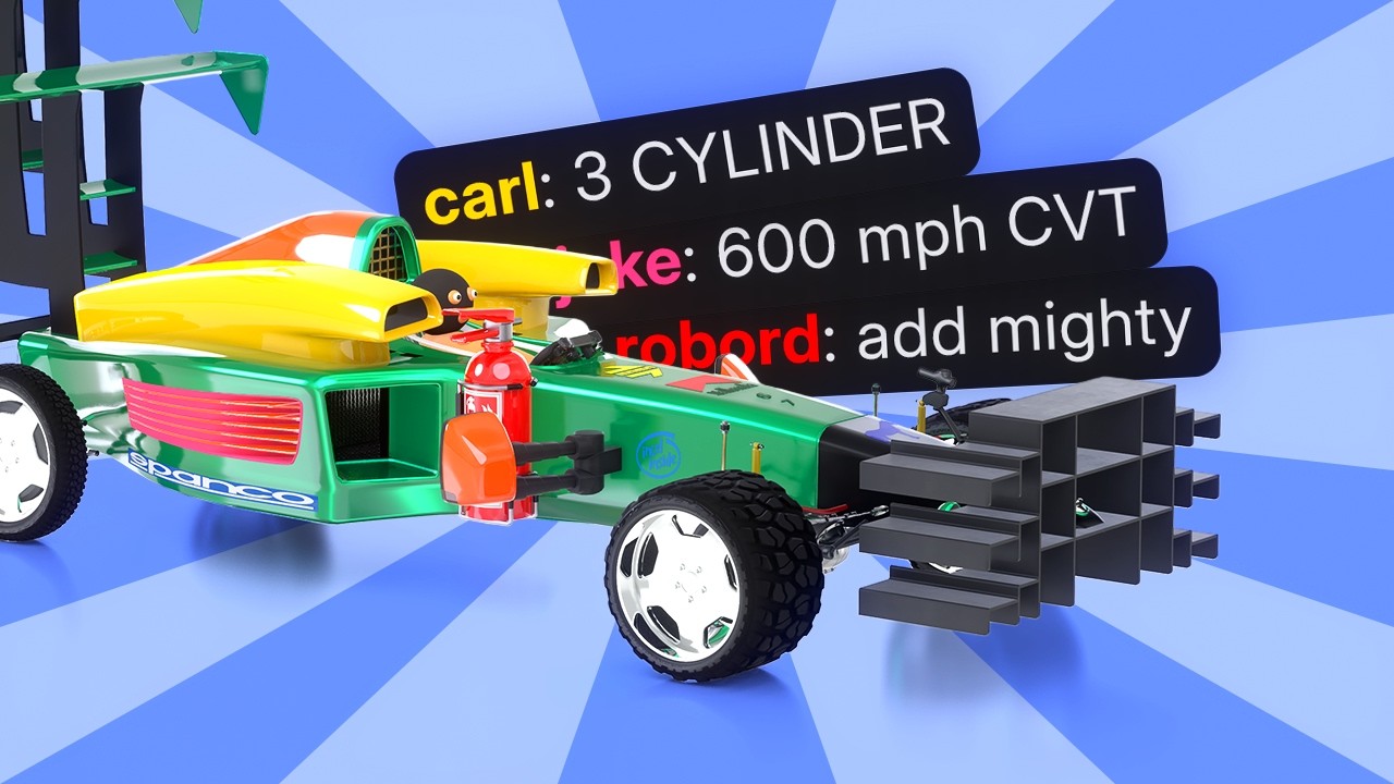 НИКОГДА не позволяйте чату Twitch проектировать болид Формулы-1.