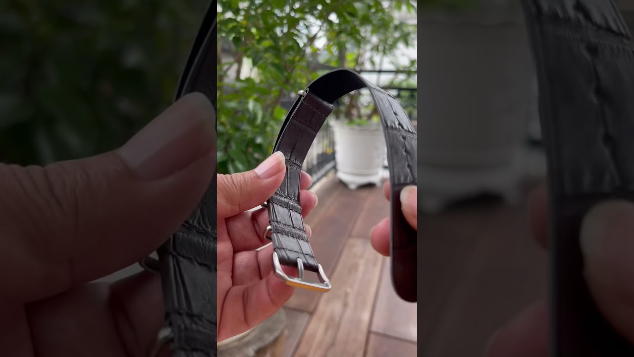 Alligator leather Nato Watch Strap