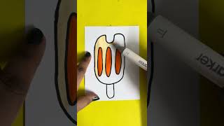Ice cream || drawing and colouring || drawing || colouring