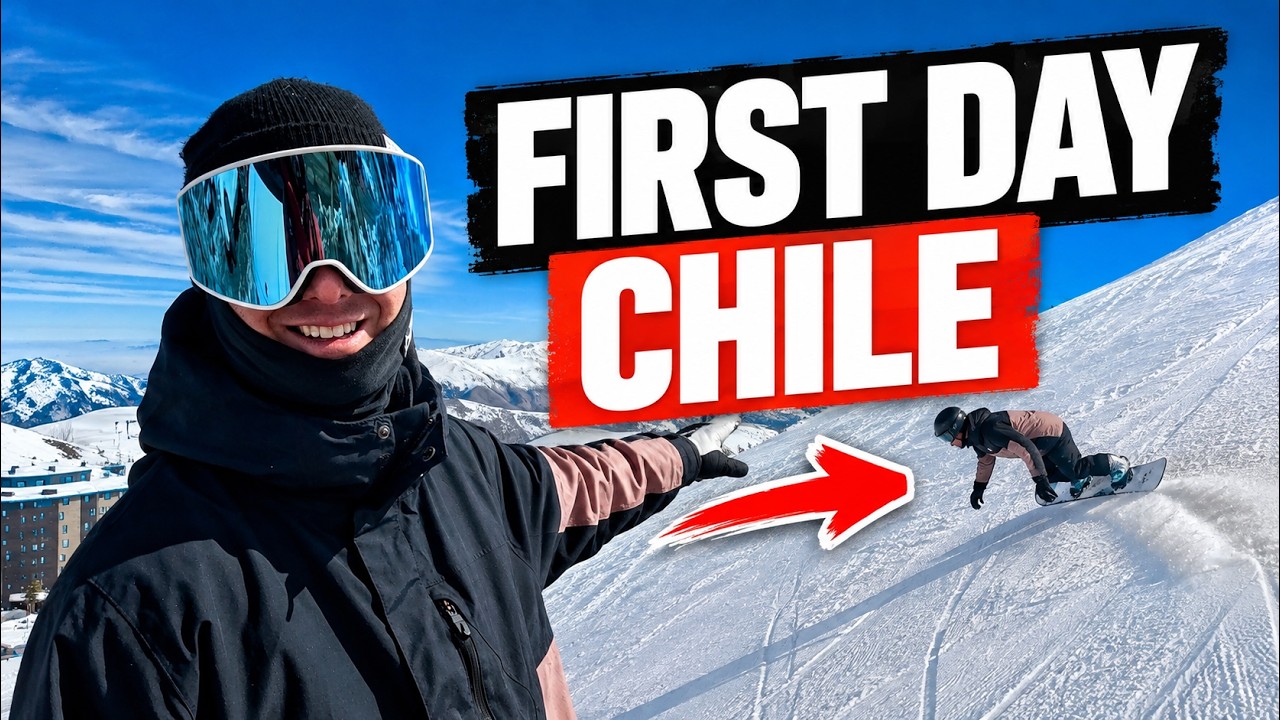 My First Day Snowboarding in Chile 🇨🇱