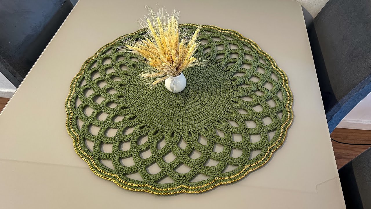 Centro de mesa de crochê passo a passo Cátia / Crochet Table Centerpiece Tutorial 