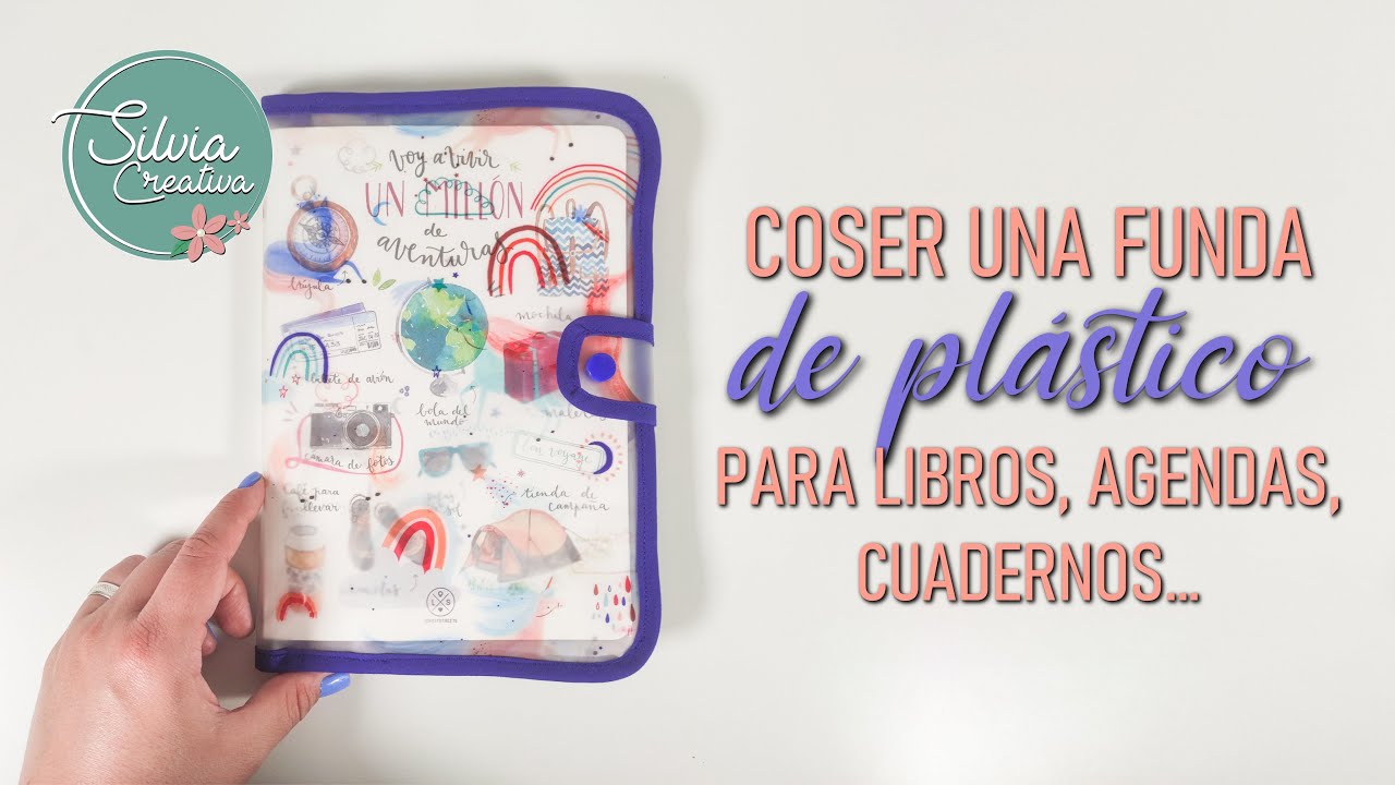 Coser una FUNDA DE PLÁSTICO - libros, agendas, cuadernos