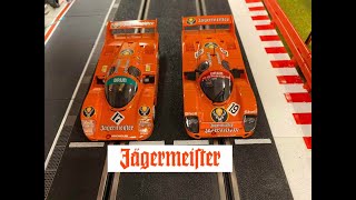 Slotcar Jägermeister Porsche In A Fast Race Porsche 962 Vs Porsche 956