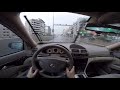 Mercedes-Benz E320 W211 POV Driving in Rainstorm