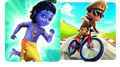 Little Krishna VS Little Singham Cycle Race Game 2025 Gameplay #littlekrishna#littlesinghamcyclerace