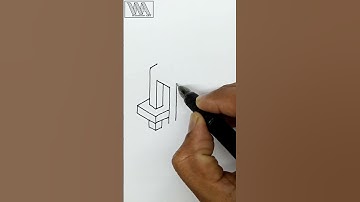 Very Easy! Create Drawings || Optical illusion drawing || 3d drawing || #simple#drawing #3d #shorts