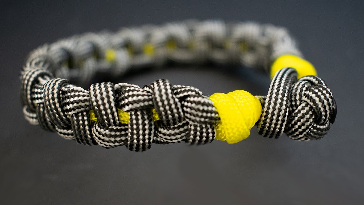 Como hace runa pulsera paracord fácil y sin broche