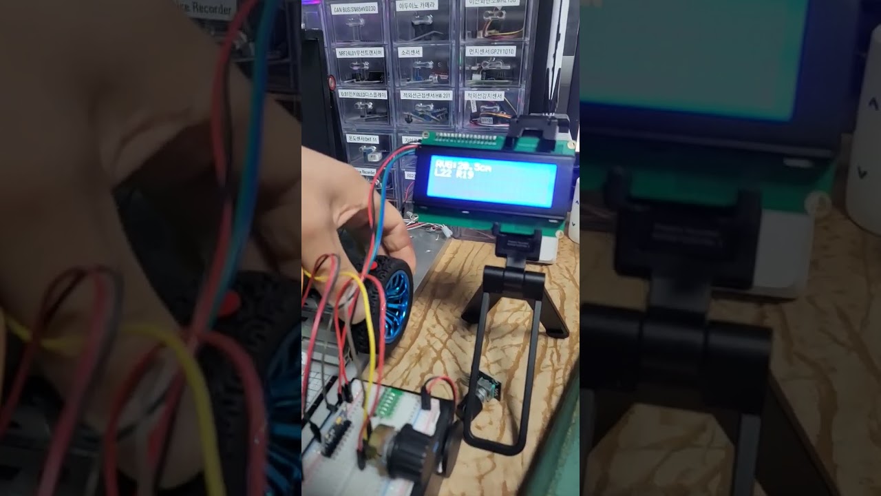 엔코더로 바퀴거리 측정! 로봇 이동거리 계산