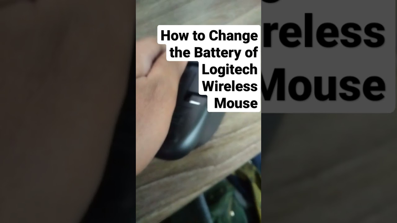 How to Change the Battery of Logitech Wireless Mouse 