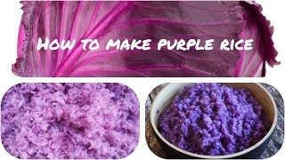 How to make purple rice / Cook with me #purplerice