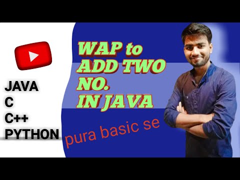 Wap to add two numbers in java