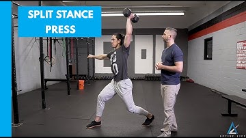 Split Stance Strict Press Movement Demo