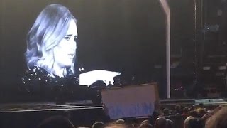 Adele STOPS concert mid-show to scold security guard during final performance in Melbourne