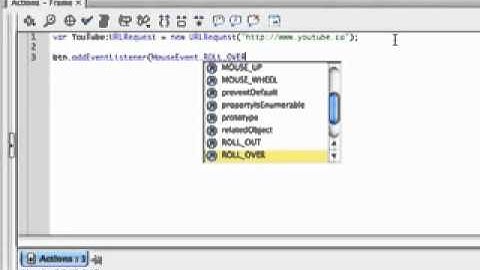 Adobe Flash CS3 - ActionScript 3.0 RollOver effects - Flash Tutorials For Beginners