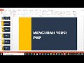 CARA MENGUBAH VERSI PHP