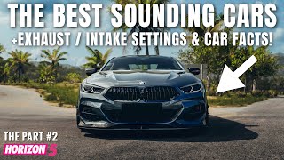 Forza Horizon 5 | The Best Sounding Cars #2 w/ Car Facts | 'Best Audio Design” Award justified?!