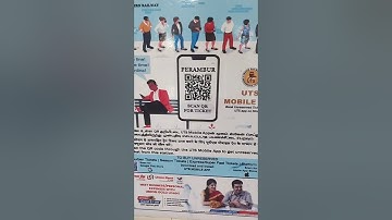 QR Code UTS Mobile Ticket ! Indian Railways