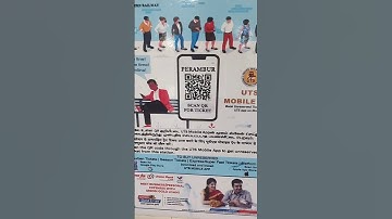 QR Code UTS Mobile Ticket ! Indian Railways