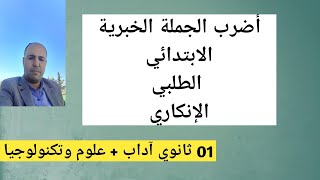 أضرب الجملة الخبرية(01 ثانوي آداب + علوم)