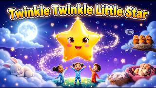 Twinkle Twinkle Little Star 🌟 | Bedtime Nursery Rhymes for Kids | Lullaby Song | Kids Songs
