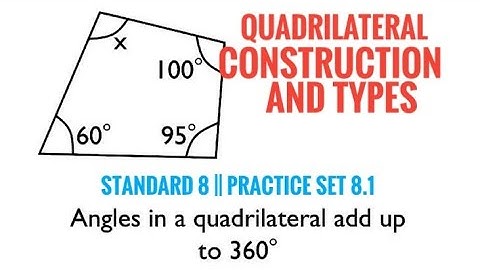 Practice Set 8.1 Quadrilateral Constructions and Types Maths Chapter 8  Maharashtra Board Class 8