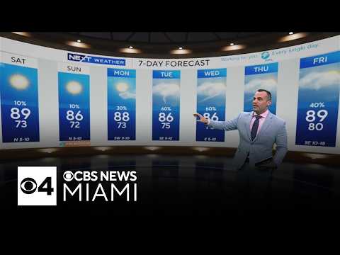 South Florida could see cool, fall-like temperatures this weekend briefly before more storms
