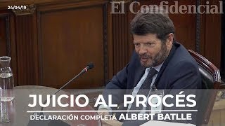 [PROCÉS TRIAL] Full statement by Albert Batlle, former director of the Mossos d'Esquadra