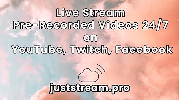 Live Stream Your Pre-Recorded Videos 24/7 on YouTube, Twitch and Facebook 🤑