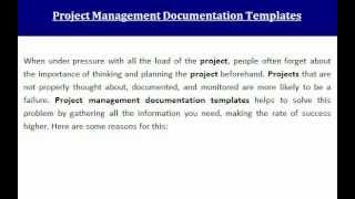 Project Management Documentation Templates