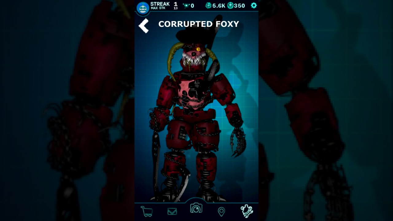 Corrupted Foxy in FNaF AR #shorts.