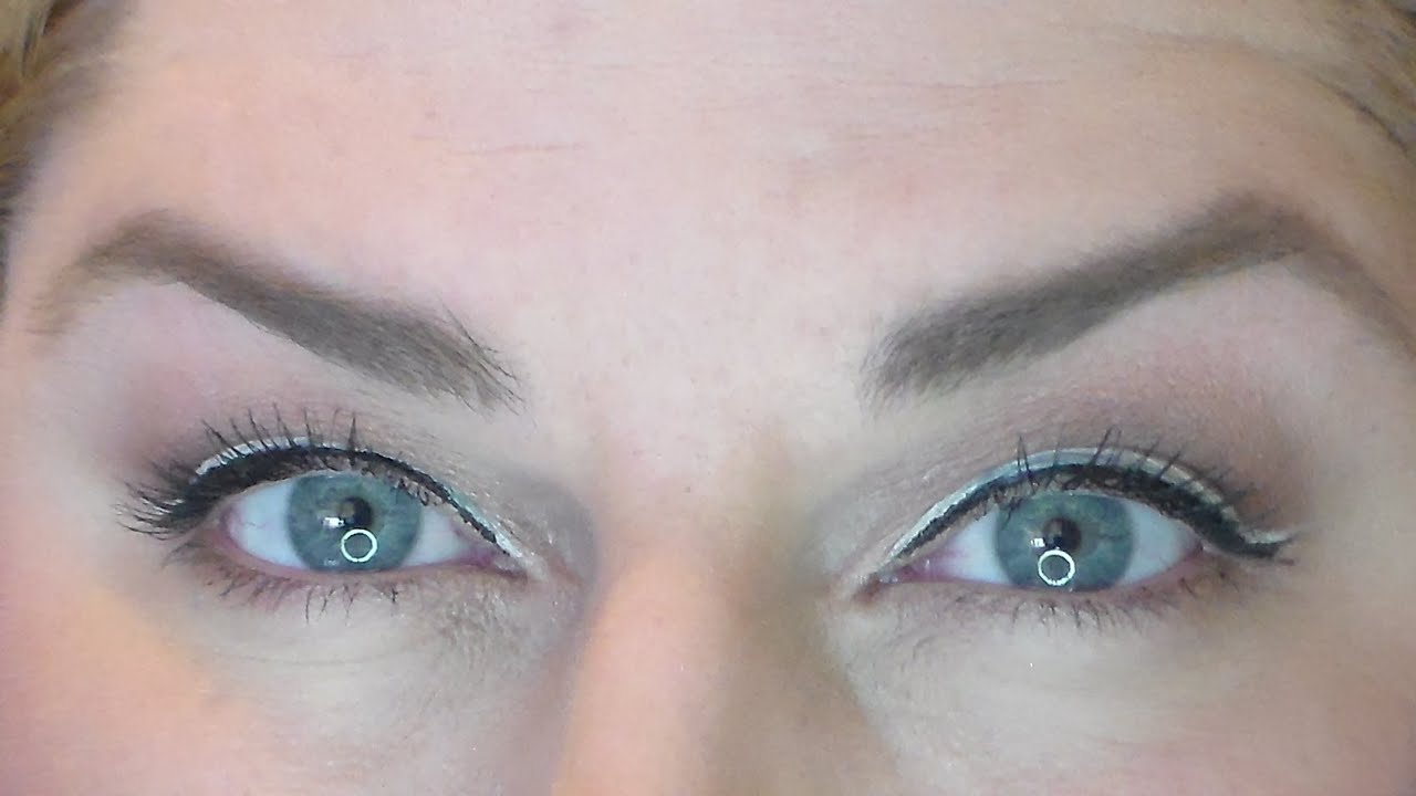 White liquid eyeliner! A Fresh take on a classic look. YouTube